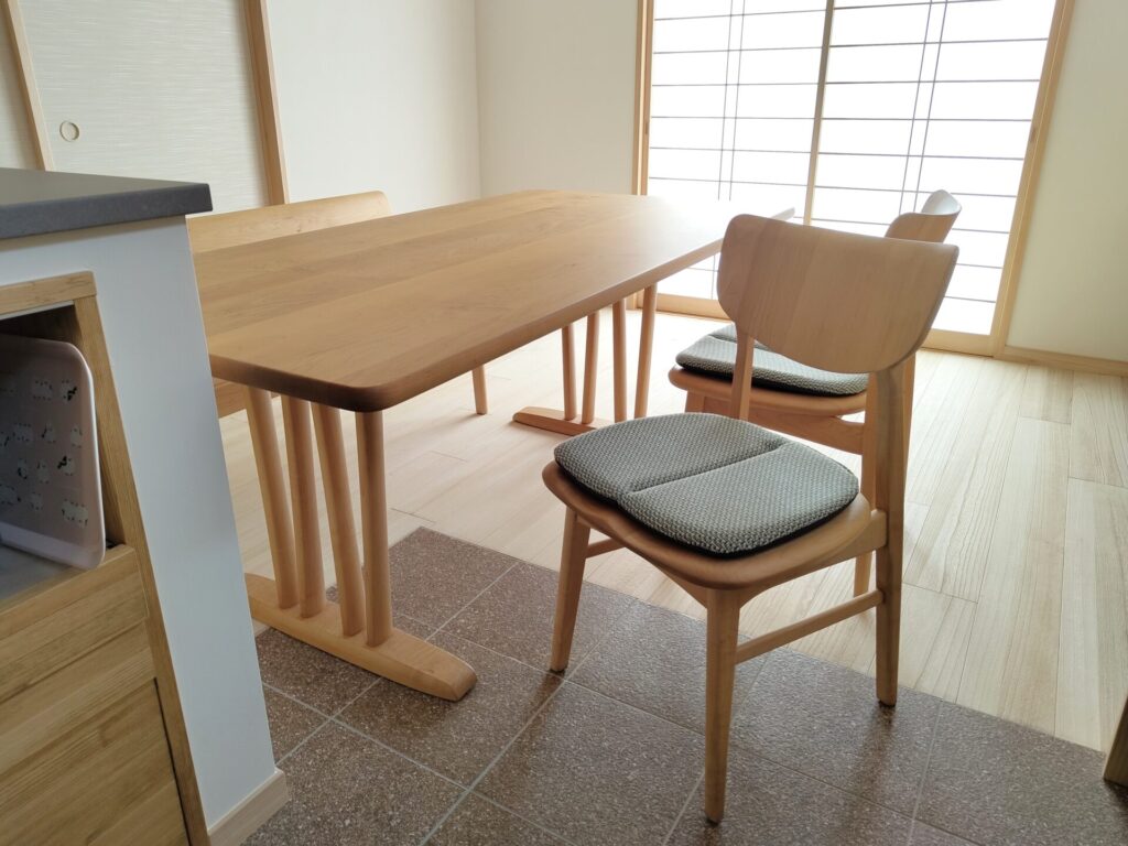 メープルダイニングセット